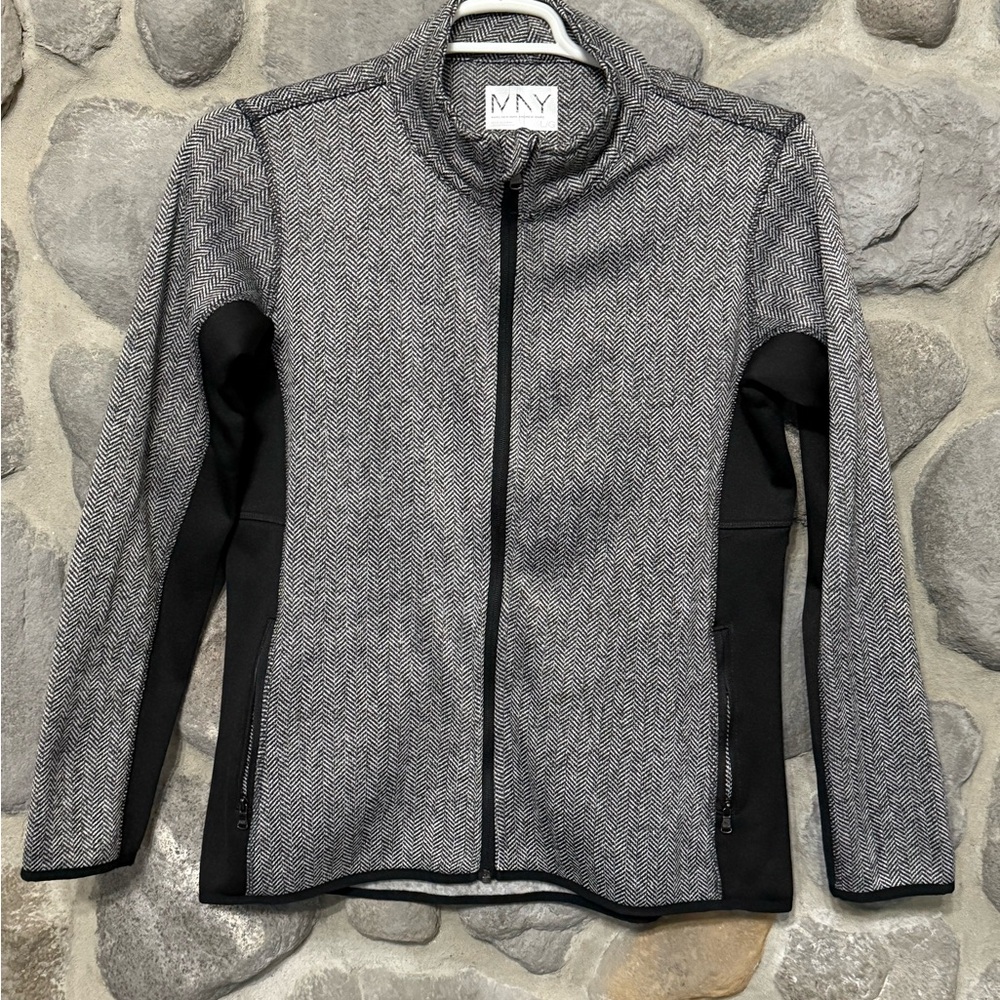 Marc New York Andrew Marc Herringbone Zip Jacket – Size Large